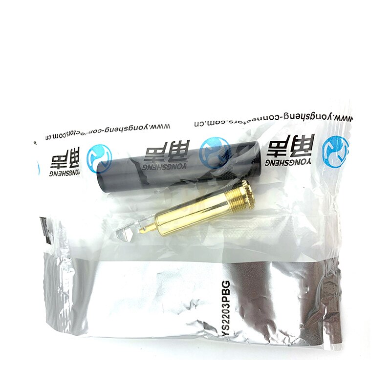 Neutrik Yongsheng delle YS2203P grande tre-nucleo femminile spina stereo da 6.35/6.5mmTRS oro-placcato guscio in metallo