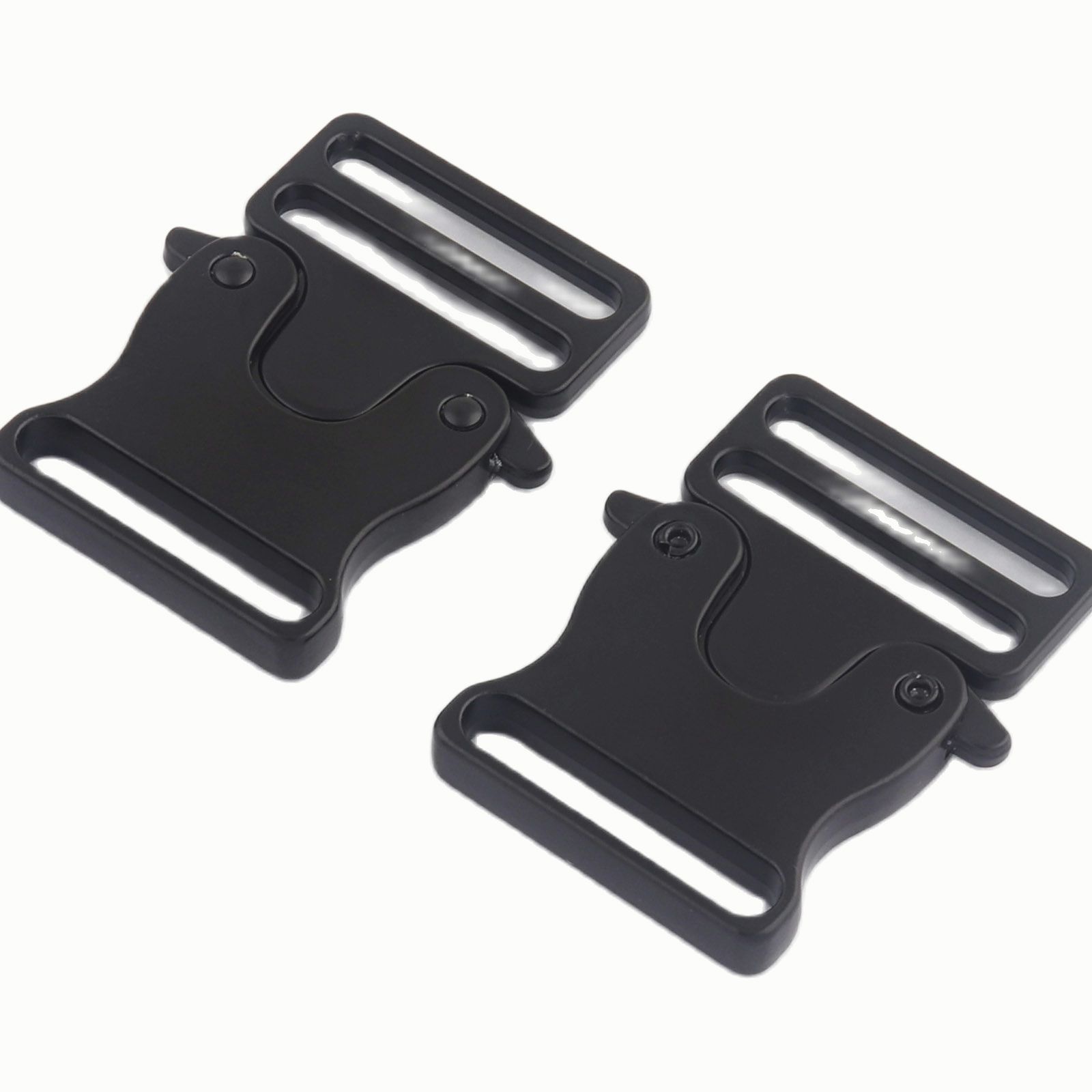 30mm Black Release Buckles Adjuster Slide Adjustable Backpack Buckles Strap Belt Bag Clasp Clip Lock Dog Collar Webbing Strap