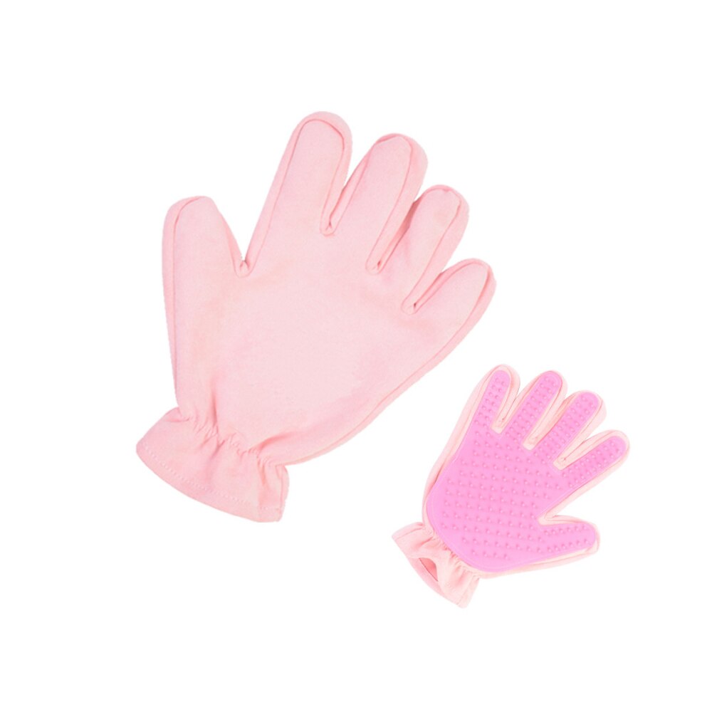 Dele 2 in 1 multifunctionele huisdier hond handschoen haarborstel siliconen huisdier schoonmaakbenodigdheden ontwolde borstel huisdier verzorging massage handschoen kammen