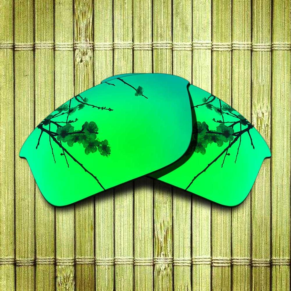 Polarized Replacement Lense For-Oakley Bottle Rocket Sunglasses Frame True Color Mirrored Coating - Options: Green