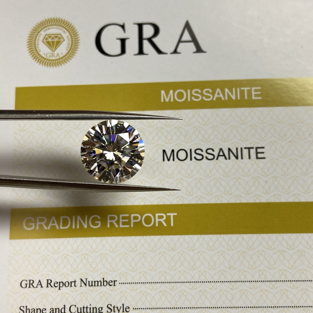 Grown moissanite stone excellent cut 1.5 ct 7.5mm GH Color loose diamond stone for ring