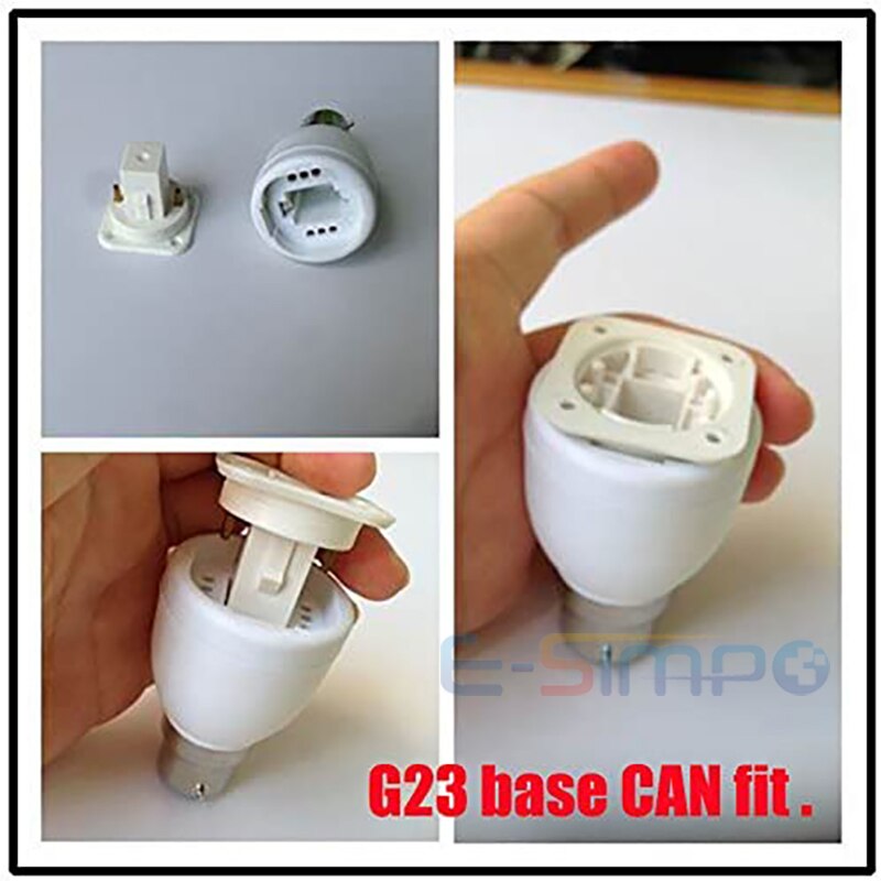1Pc E27/E26 Om G23 G24 Lampvoet Licht Socket Lamp Holder Converter Adapter, 2/4P G24 G23 Fit,GX23 Kan Niet Fit, Geen Ballast Binnen