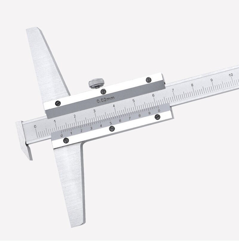 0-150MM-200MM-300MM cross depth vernier calipers with single hook deepness slide gauge deep slide caliper