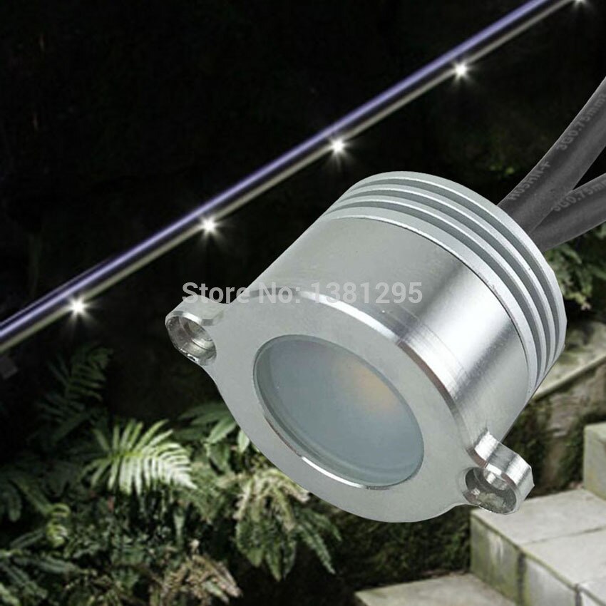 Stainless Cable LED Handrail Stair Railing Lights 1W IP65 Waterproof Interior Exterior LED Light Railing Recessed Spot Light Kit