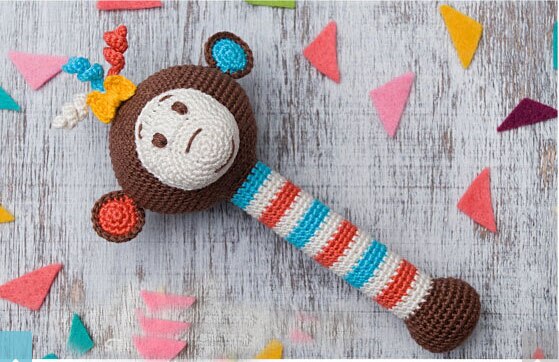 Häkeln rassel Baby Hund/Hase/Giraffe/Affe/Frosch/Bär rassel spielzeug Häkeln spielzeug Baby Dusche Neugeborenen