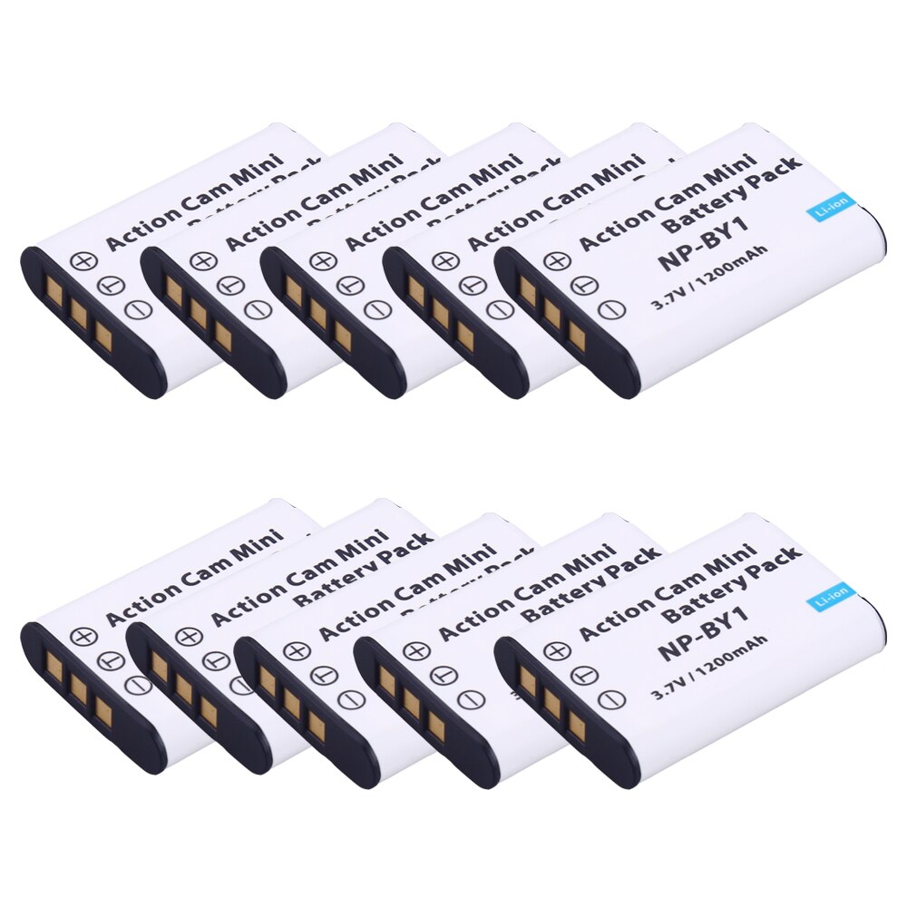 NP-BY1 NPBY1 NP BY1 batería + cargador de batería para Sony HDR-AZ1VR AZ1 AZ1V AZ1VR Cámara de Acción de deportes Mini videocámara np by1: 10x battery
