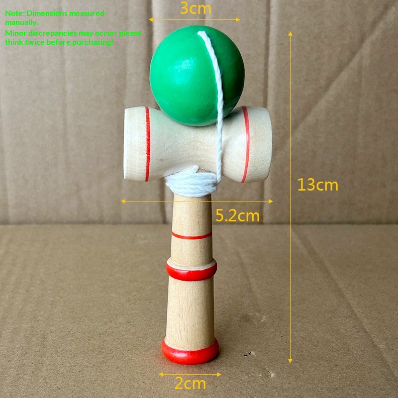 Wooden Traditional Entry Level Skill Ball Toy For Kids Adults Beginners Competitive Training: SKY BLUE