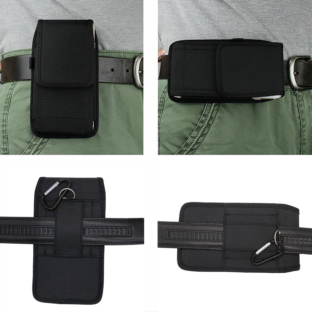 Voor Huawei Nova 8 Pro 5G Nova 8 Se P Smart Y5 Y6S Universele Telefoon Pouc Riem clip Holster Oxford Doek Taille Case