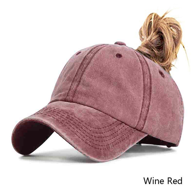 Evrfelan Paardenstaart Baseball Cap Voor Vrouwen Snapback Vader Hoed Vrouwelijke Wassen Hoed Zomer Sport Zonnehoed Bone Dames gorras: A