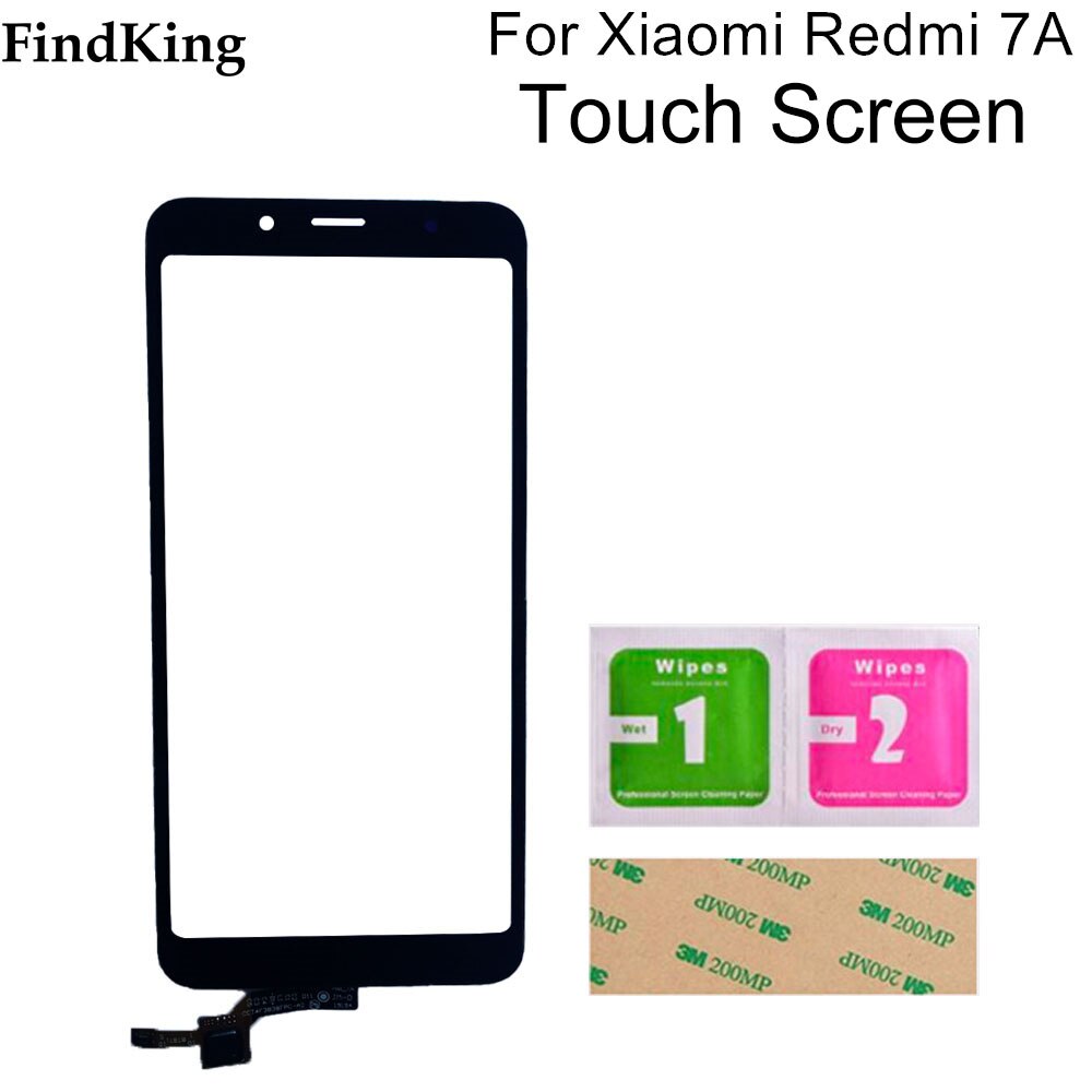 5.45'' Mobile Touch Screen For Xiaomi Redmi 7A Touch Screen Digitizer Panel Front Glass Sensor Replacement Parts Tools Adhesive: Black No Tools