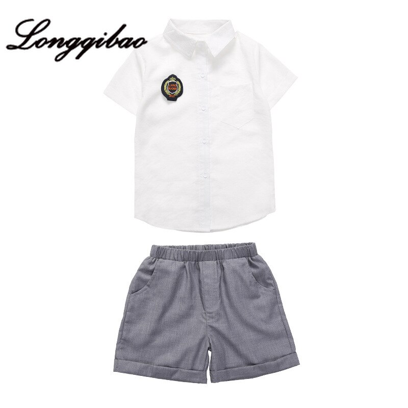 Summer Primary and Secondary School Boys and Girls School Uniforms Suit Kindergarten Clothing Children Short-sleeved Uniforms