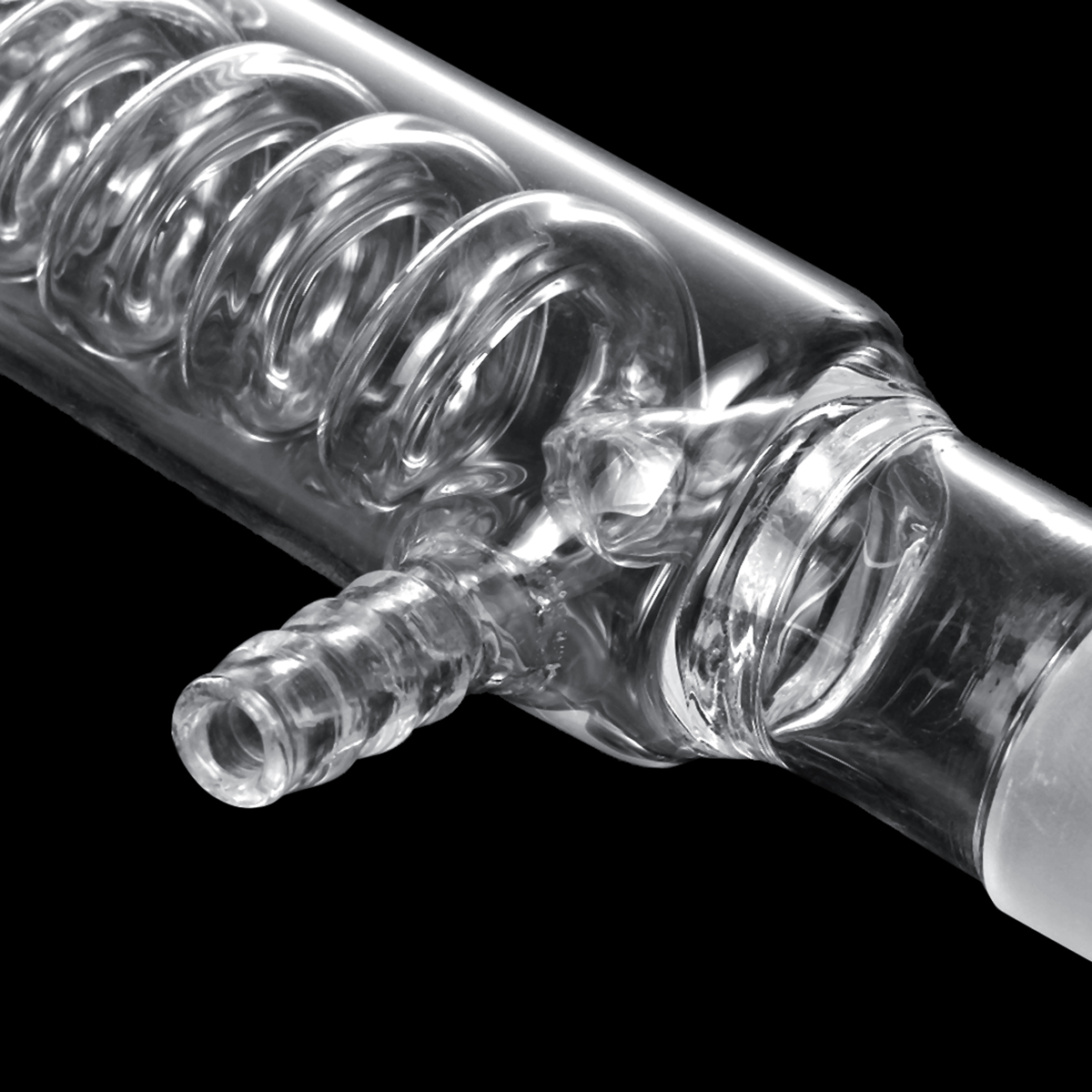 24/29 Joints Condenser 200mm Condenser Coil Glass Condenser Glassware Laboratory Supplies Transparent