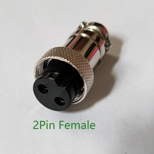 1PC GX16 2/3/4/5/6/7/8/9/10Pin 16mm Female Part Wire Panel Connector Aviation Plug Circular Socket: GX16-2P Female