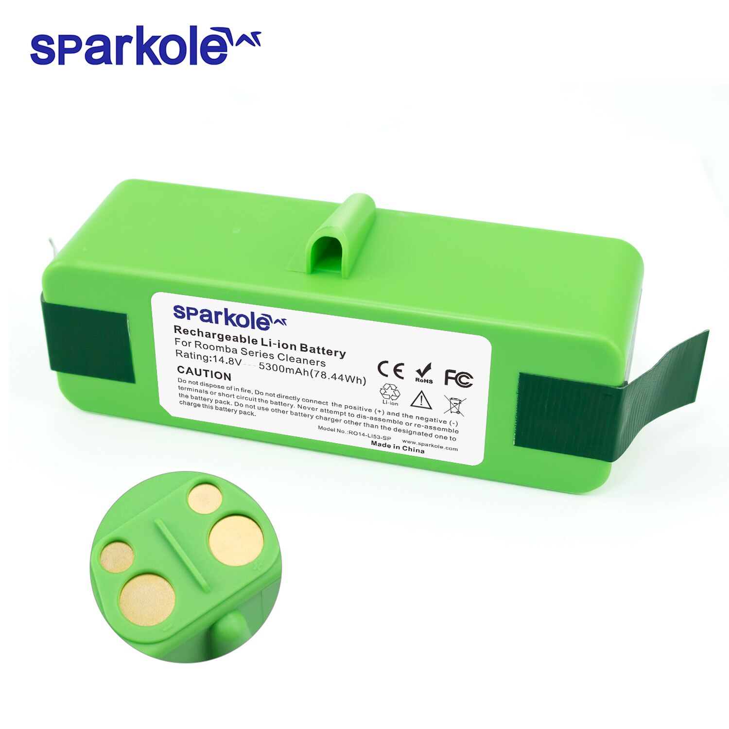 Sparkole 14.8V 5.3Ah Li-Ion Batterij Voor Irobot Roomba 500 600 700 800 Serie 555 560 595 620 630 650 760 770 780 880 890 895