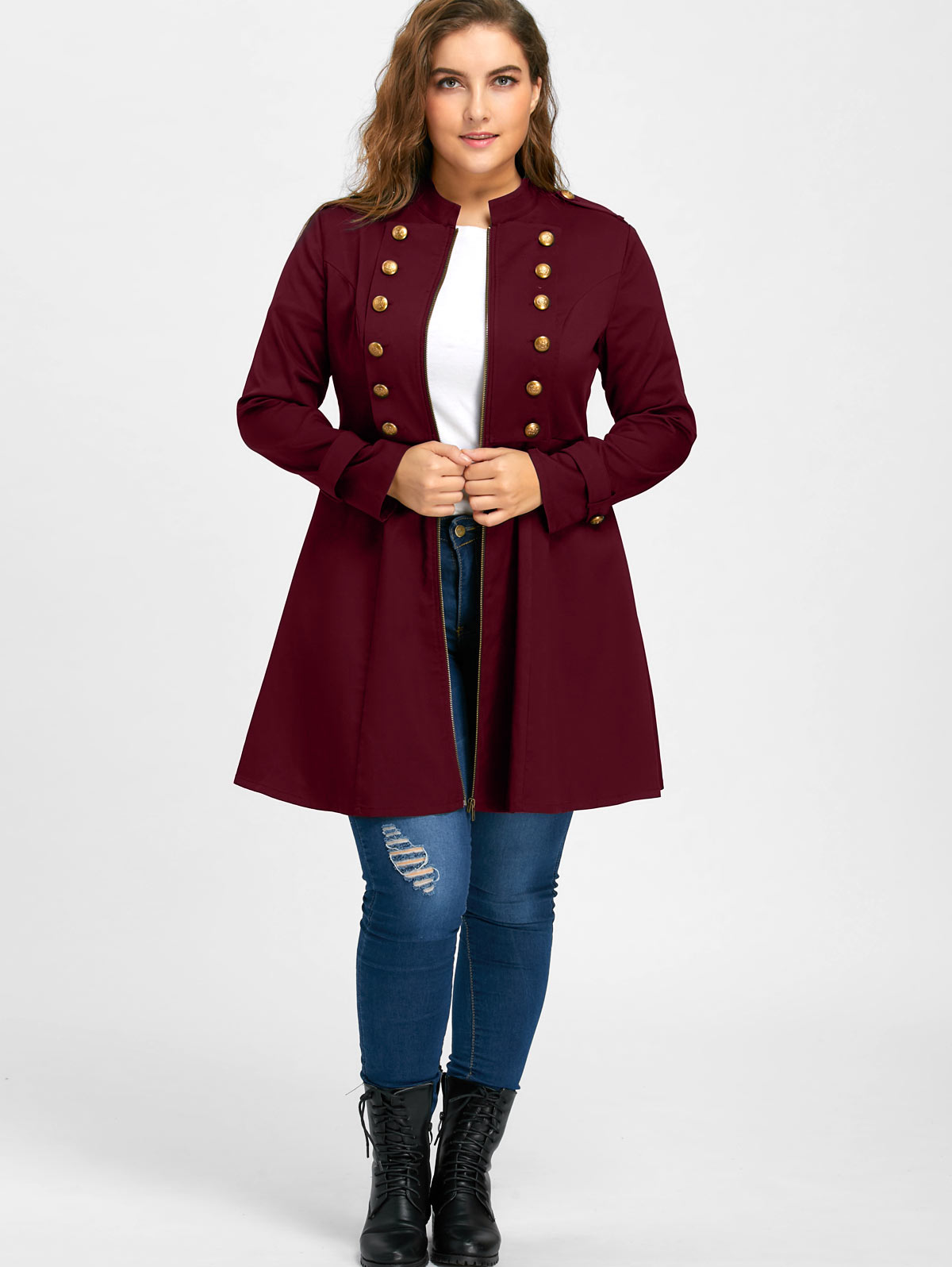 Wipalo Brand Plus Size Double Breasted Flare Lange Winter Vest Vrouwen Trenchcoat Oversize Grote Maat Jassen