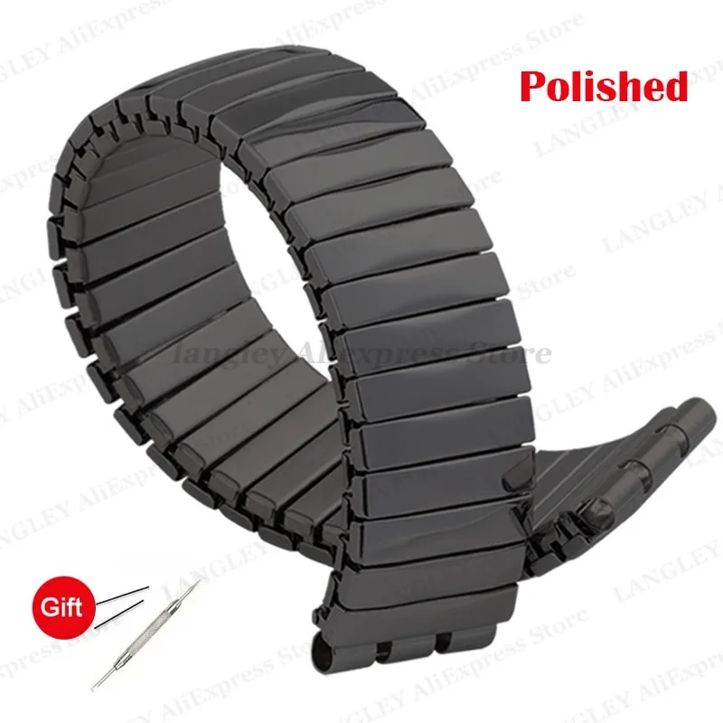 Elastisches Metall-Uhrenarmband für Swatch-Uhrenarmband, 17 mm, 20 mm, strecken-Erweiterung, Edelstahl-Uhrenarmband, Herren- und Damenarmband-Zubehör: Mehrfarbig / 17mm