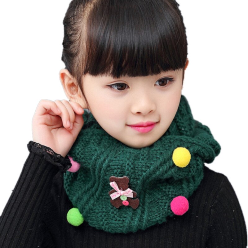 Sciarpa per bambina autunno inverno sciarpe fatte a mano a forma di stella con orso a forma di stella sciarpe per ragazzi e ragazze in lana lavorata a maglia