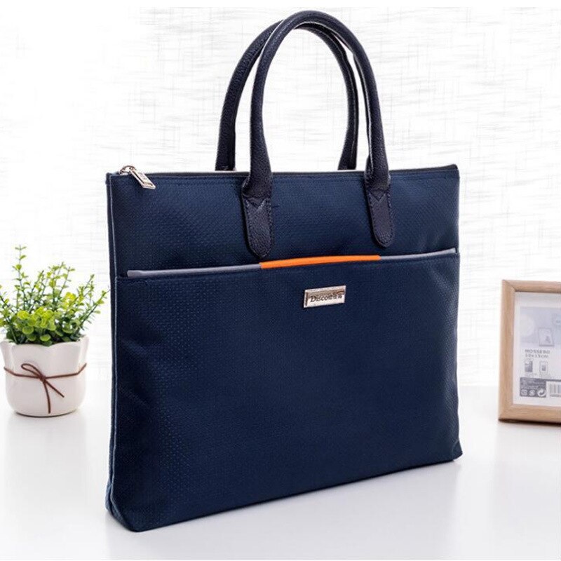 Forretningsdokumenter kontor glidelås bag bærbar konvolutt bag lerret dokumentmappe sac bandouliere homme bolsa masculina bag for menn