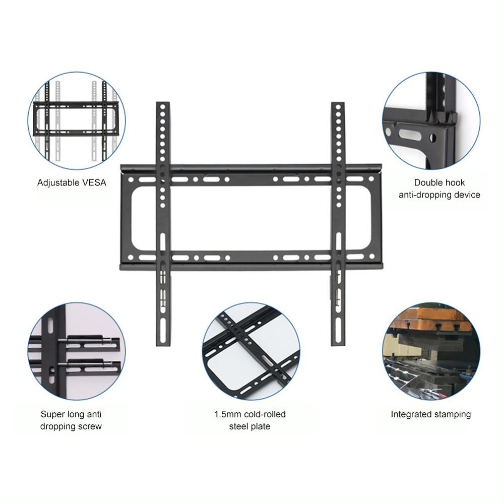 Smart Tilting TV Wall Mount Bracket for Most (14-42/17-43/32-65 inches) Up Dual Arms VESA:200x200/250x200/430x400mm
