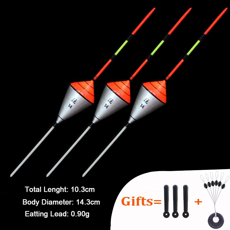 3pcs/Lot Fishing Floats Shrimp Floaters Grass Pond Ice Fishing Bobbers Fresh Water Balsa Wood Fishing Tackle Accessory: white