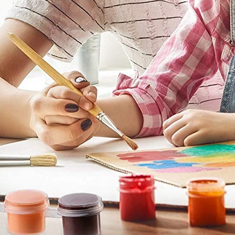 50 strisce strisce di vernice vuote vasi per tazze di vernice contenitori per vernici trasparenti mini vaso per tazza di pittura 3Ml/ 0.1 una volta