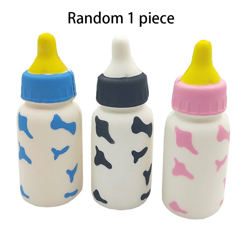 4 kleuren Melk Doos Banaan Bal Squishy Langzaam Stijgende Jumbo Pig Katoen Zachte Squeeze Scented Brood Cake Kid Fun speelgoed: milk bottle