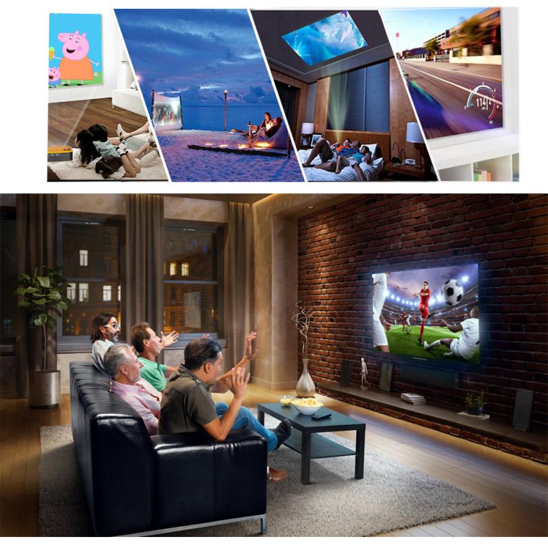 Uusin kannettava projektori mini 3d full  hd 4k 1080p led pieni kotiteatteri elokuvateatteri av usb hdmi video