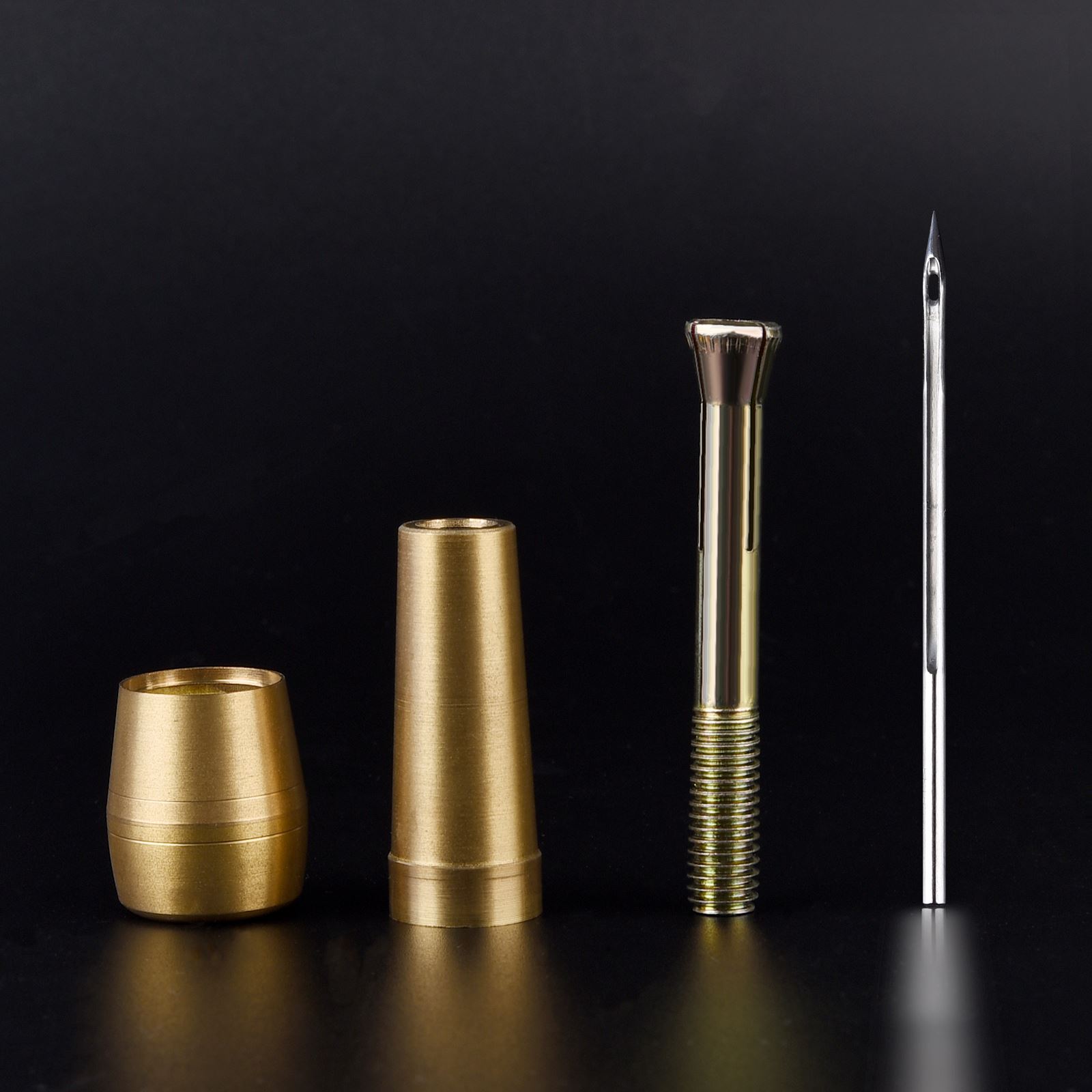 Leather Sewing Kit DIY Leather Sewing Awl Needle With Copper Handle Set Leather Canvas Tent Shoes Repairing Tool W/Nylon Thread