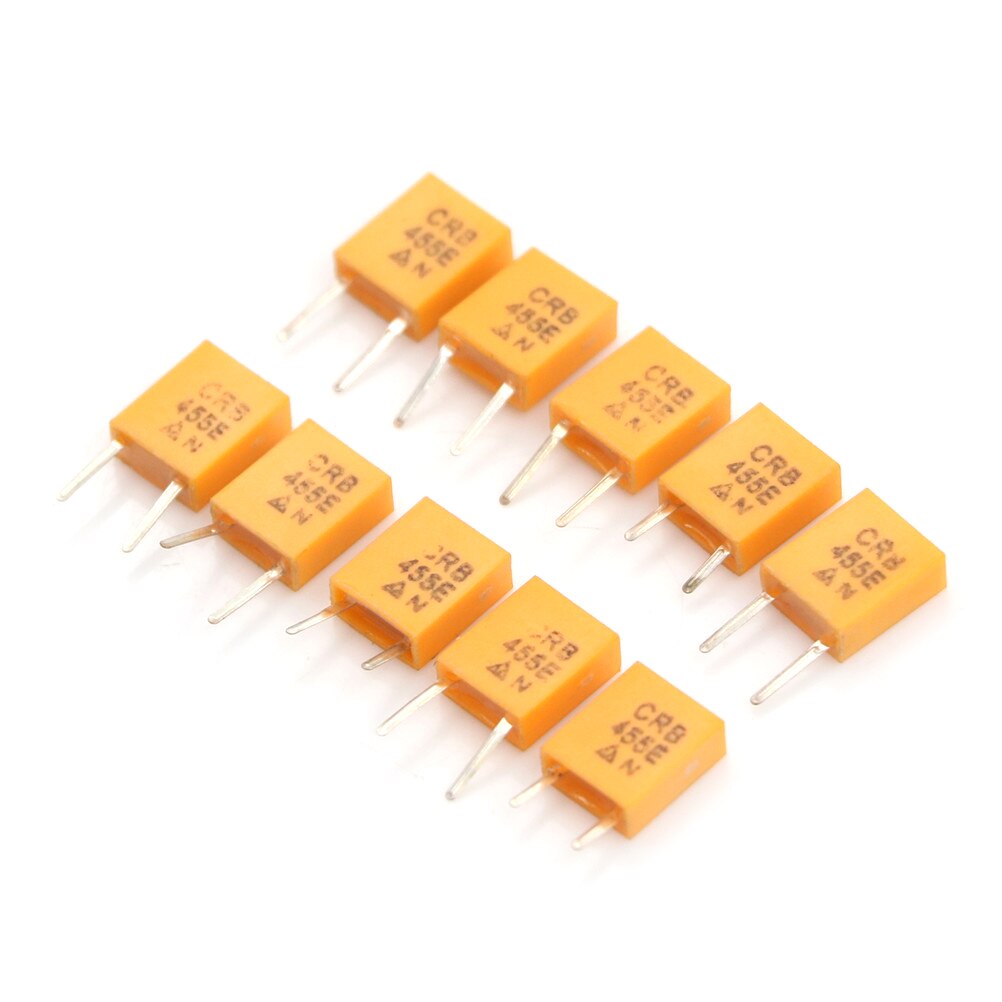 10pcs Yellow 455E 455KHz 455K DIP-2 Ceramic Crystal Oscillator 2pin