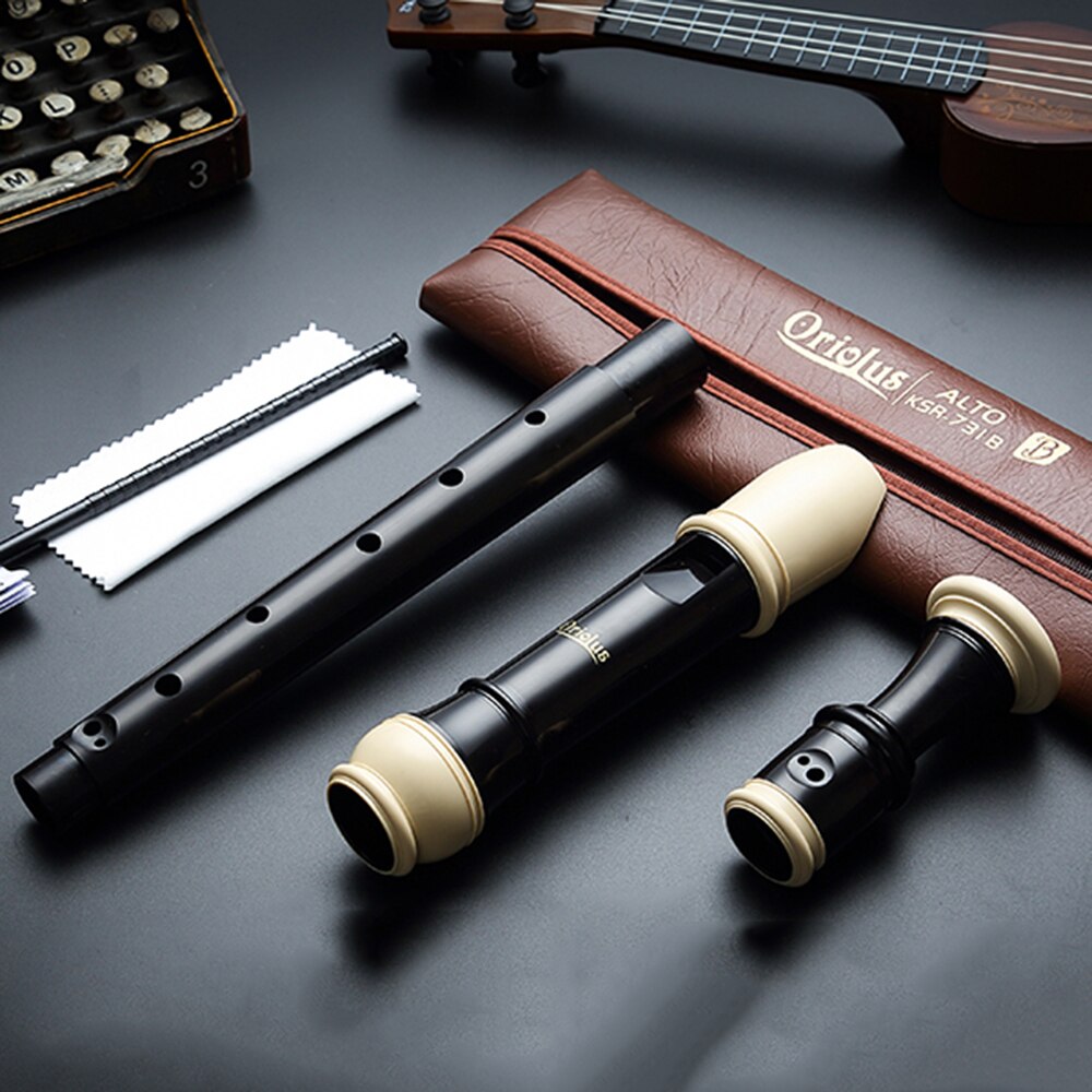 Kongsheng Clarinet Soprano C Alto F 8 Holes ABS Flute English German Style Recorder Chinese Dizi Musical Instruments Beginners