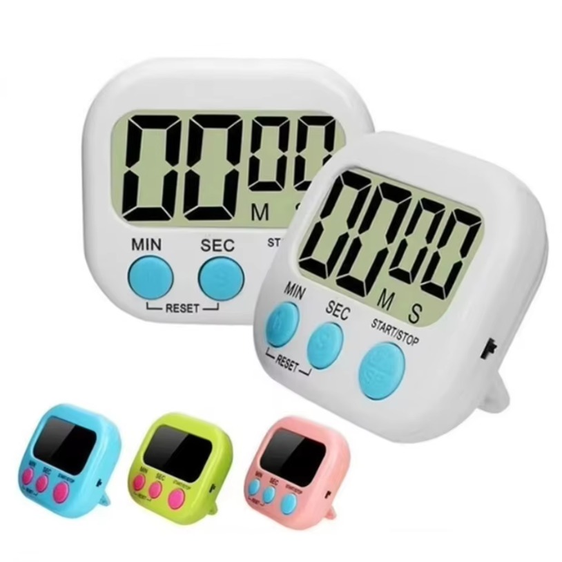 Multifunctional Magnetic Digital Timer Electronic Timer LCD Display Kitchen Baking Countdown Dormitory Learning Reminder