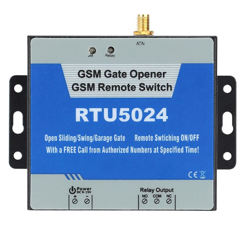 RTU5024 abridor de puerta interruptor de relé interruptor remoto GSM acceso de puerta abridor de puerta inalámbrico por llamada gratuita 850/900/1800/1900 MHZ