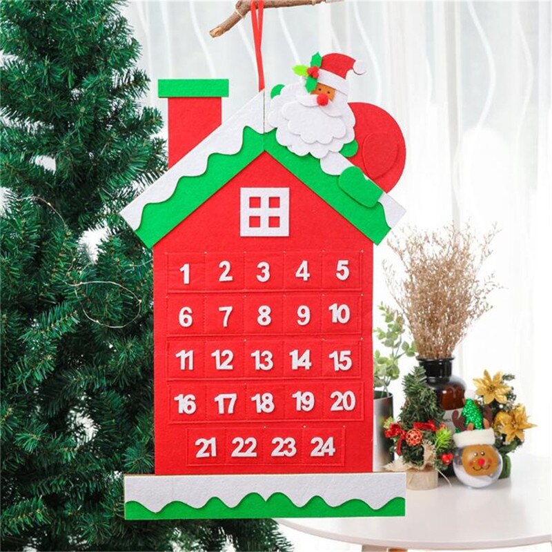 Jule adventskalender søt julenisse far julepynt hjem jul kunstig håndverk hengende ornament