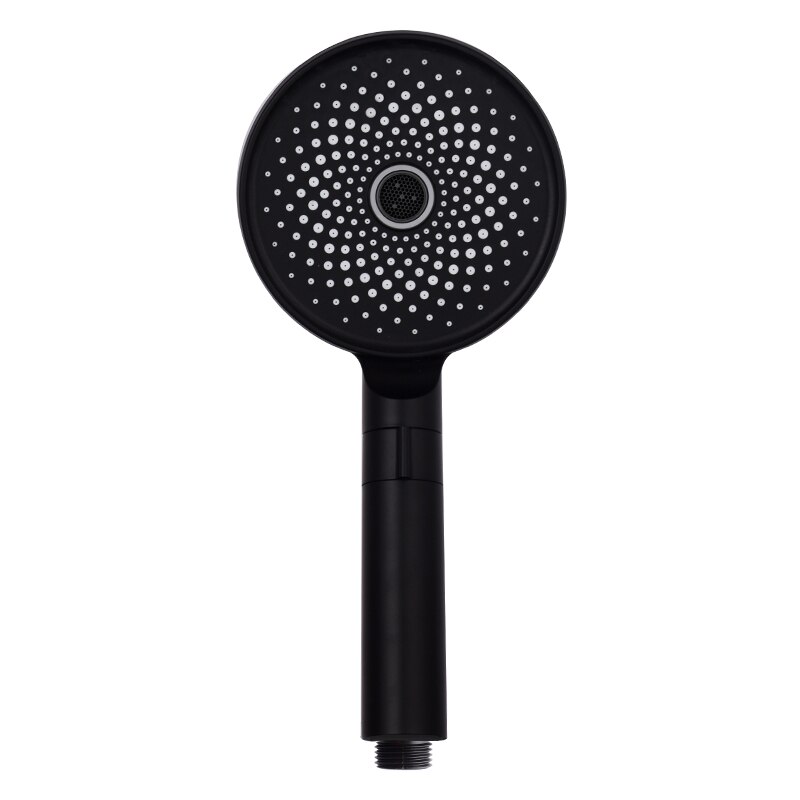 Dokour Overhead Rainfall Shower Head Set High Pressure Bathroom Accessories Water Saving Ceiling Toilet Tropical Complete System: Black Shower Head