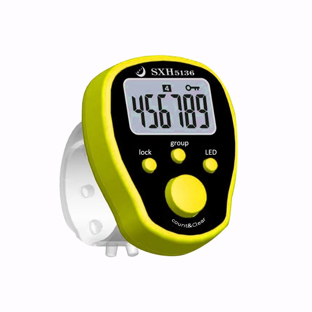 Mini Electronic Counter LCD Electronic Digital Tally Counter Five Groups of Counters Random Color