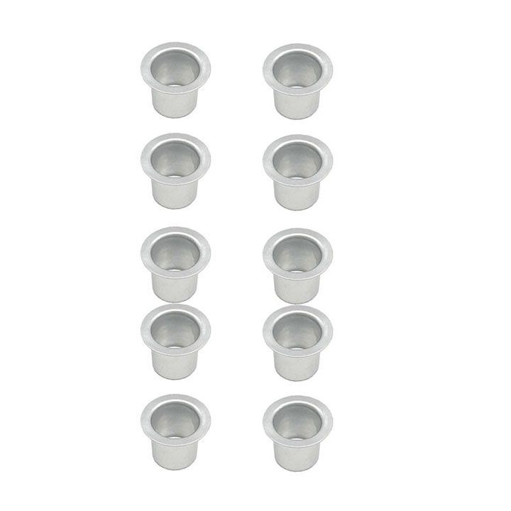 10pcs 11.8mm Candle Holder Home Decor Wax Candles Cups Jars Candlestick Holder for Dining Event Weddings Valentine's Day Party: WHITE