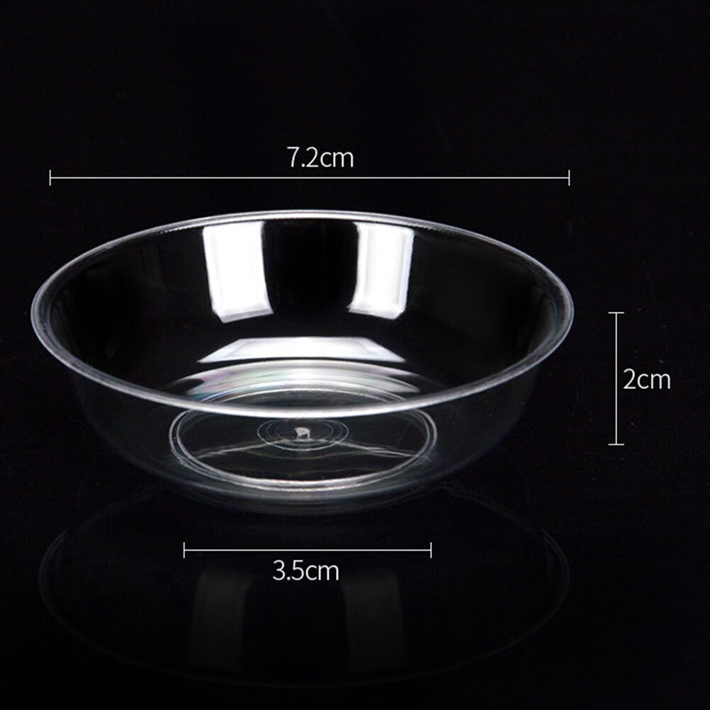 100pcs Disposable Sauce Dipping Bowls Plastic Vinegar Dishes Dip Dish Condiment Flavored Seasoning Pepper Dipping Portion Cups