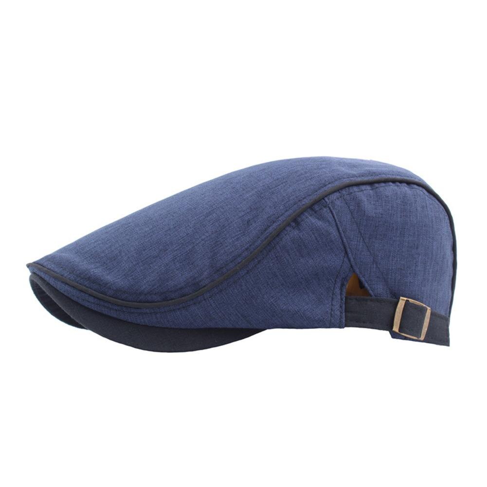 Gorra de béisbol con de Duckbill para hombre y mujer, gorro de béisbol con de pato para deportes al aire libre, ajustable, para conducir, plana, para aviador, Unisex: Azul