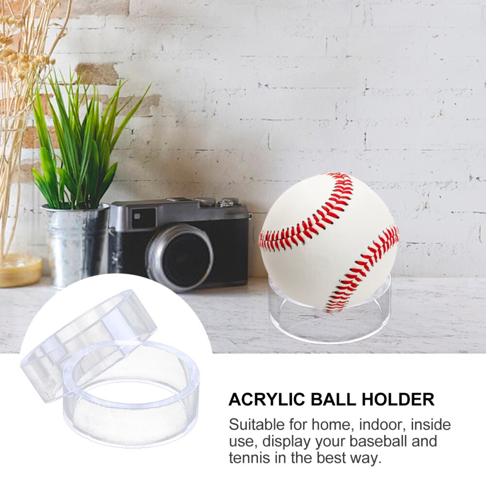 10Pcs 12Pcs Acryl Bal Houder Bal Display Stand Baseball Tennis Display Rack Voor Thuis