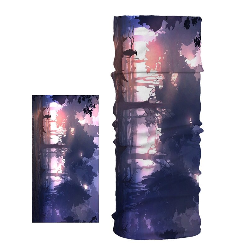 Imixlot Hiphop Stil Multifunktions Bandanas Wissenschaft Fiction Landschaft Gedruckt Stirnband Nahtlose Rohr Schal Unisex balaclava: F