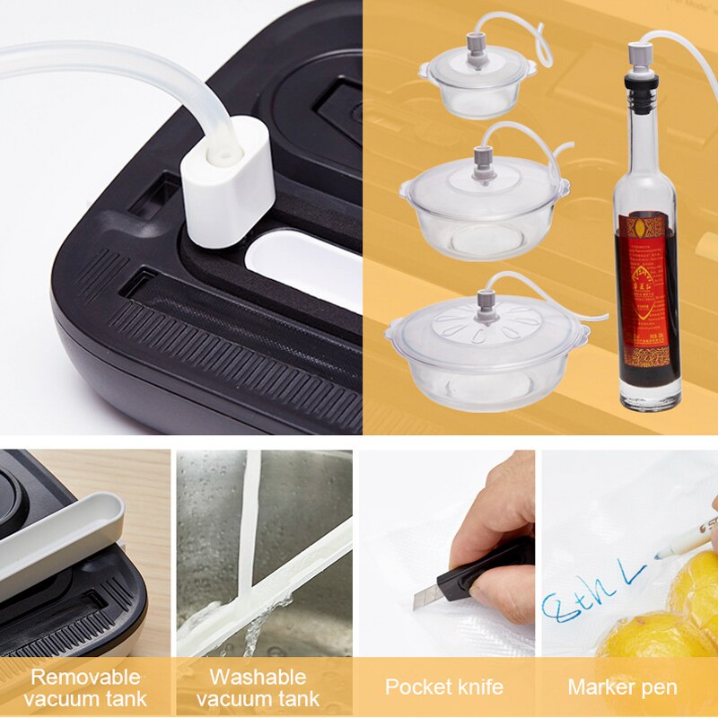 Household and Commercial Small Food Vacuum Sealing Machine Packaging Machine Convenient Vacuum Food Sealing Machine