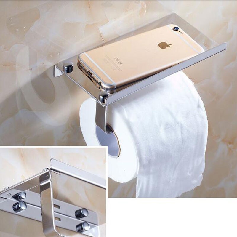 Badkamer Toiletrolhouder Tissue Dispenser Handdoekenrek Gepolijst Chroom
