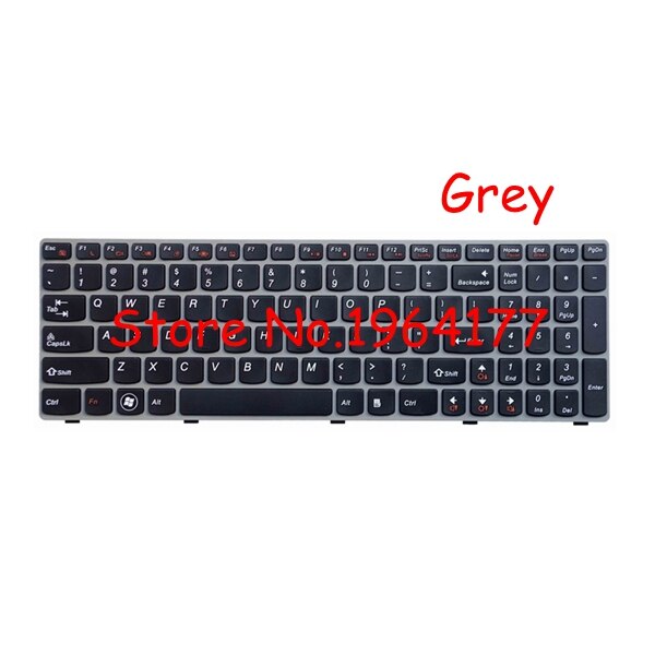 Teclado Inglés Americano para Lenovo G580 Z580 G580A V580A Z580A G580AH G580AM G580G G585 G585A G585AR B580 G590,