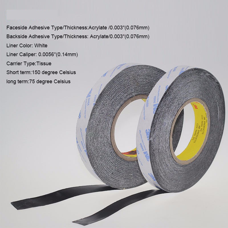 1 Meter 20mm 25mm 40mm Width 3M9448A Double Coated Tissue Tape Thermally Conductive Adhesive thermal pad for heat sink radiator