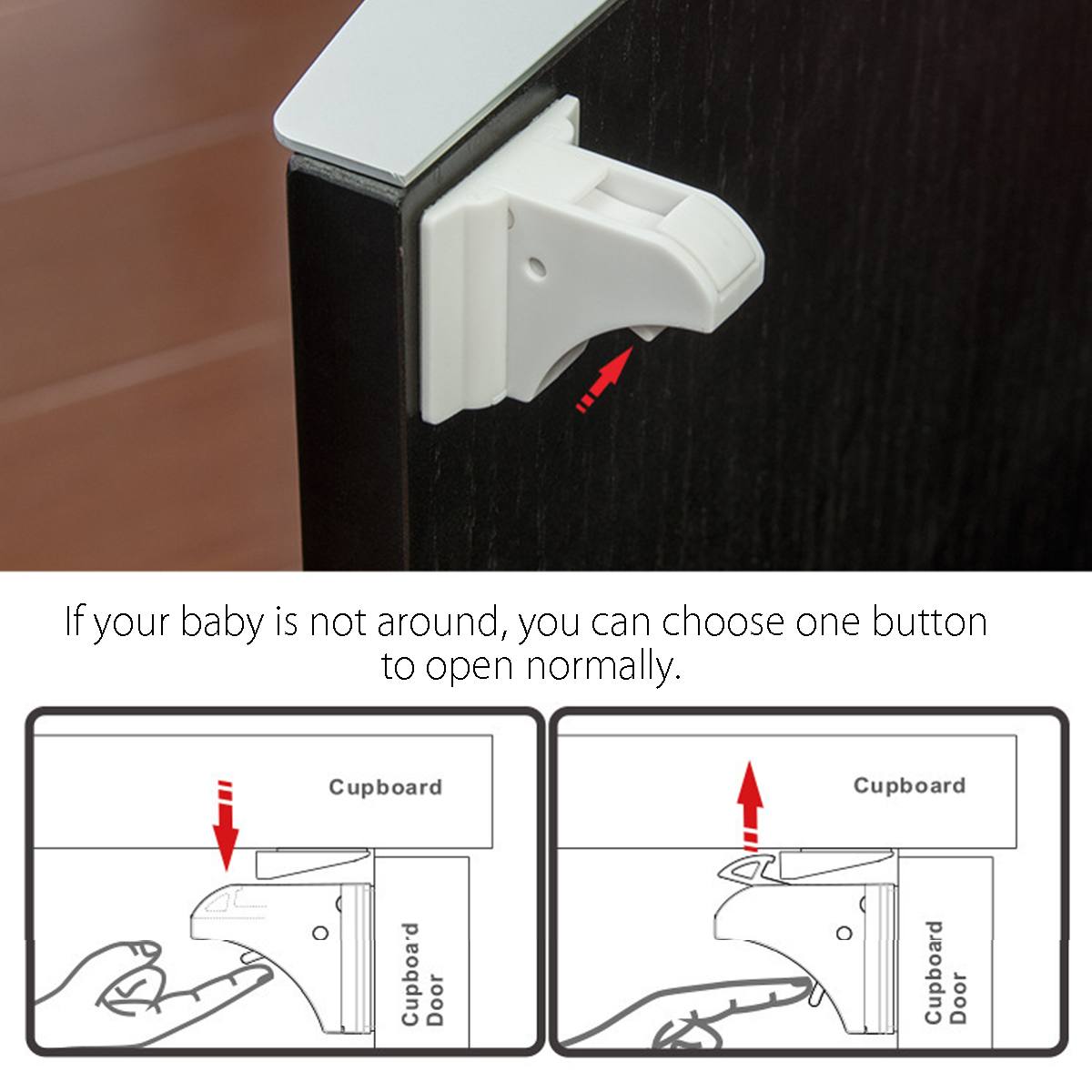 Magnetic Child Lock 4-12 locks+1-3key Baby Safety Baby Protections Cabinet Door Lock Kids Drawer Locker Security Locks