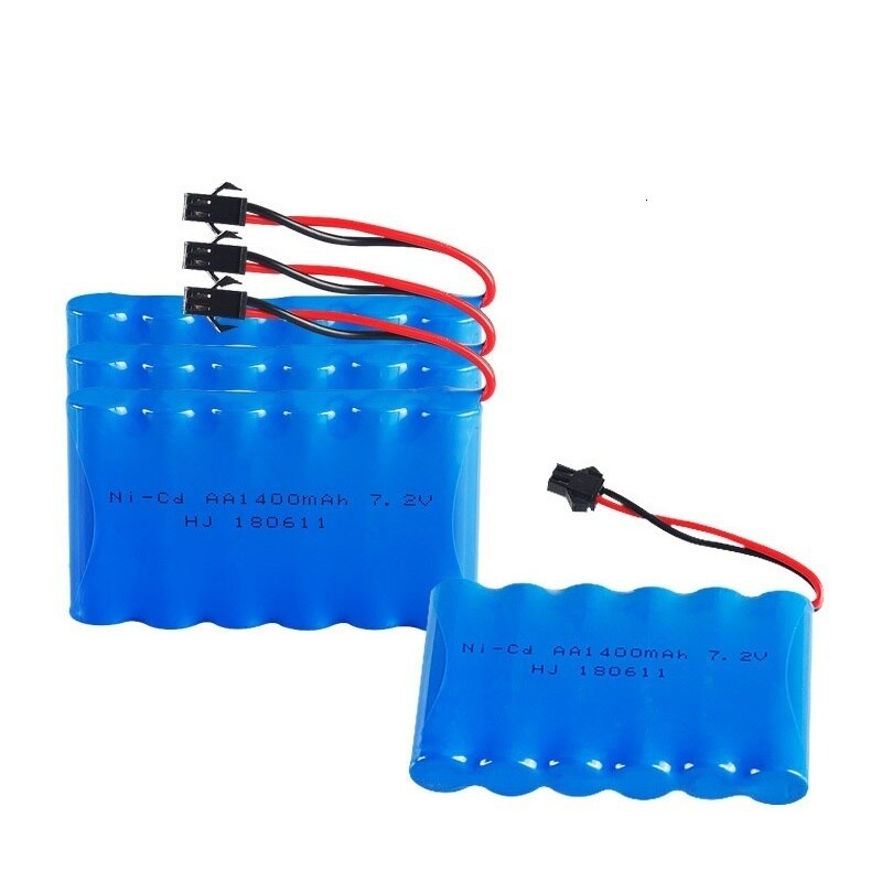 (Modelo M) batería NiCD de 7,2 v 1400mah para juguetes Rc tanques de coches trenes Robot Boat Gun Ni-CD AA 700mah 7,2 v batería recargable 1 Uds