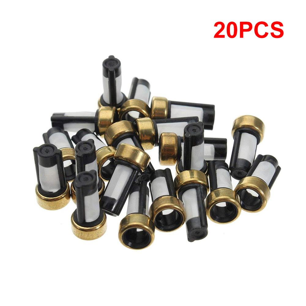 20PCS Universal Auto fuel injector micro filter Case12*6*3mm basket fuel injector filter for bosch injectors Fuel Inject Parts