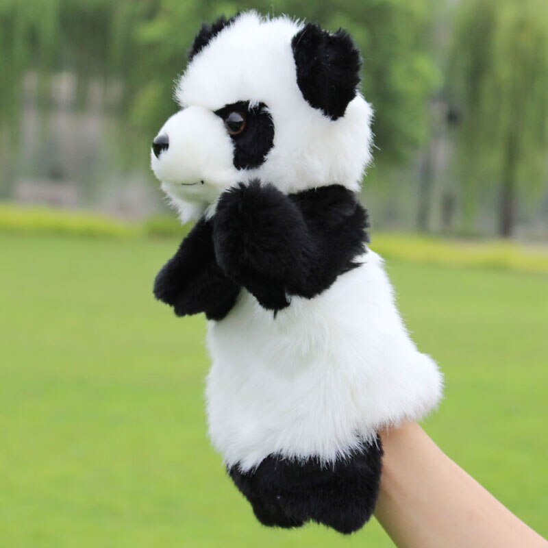 Panda Hand Puppet Baby Kids Plush Doll Educational Toys Preschool Kindergarten