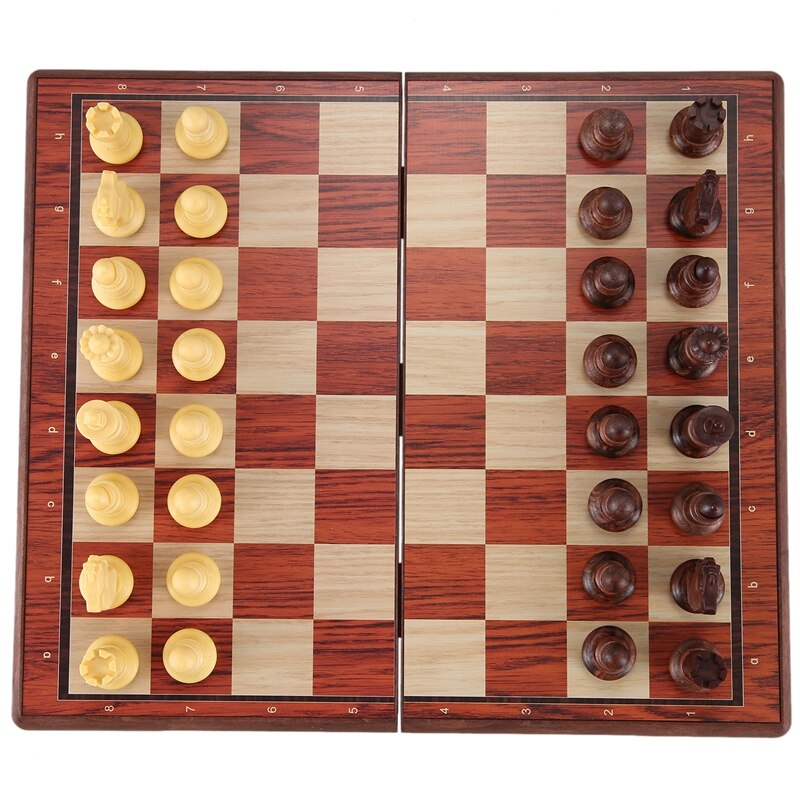 Magnetic Board Tournament Travel Portable Chess Set Chess Folded Board International Magnetic Chess Set Playing