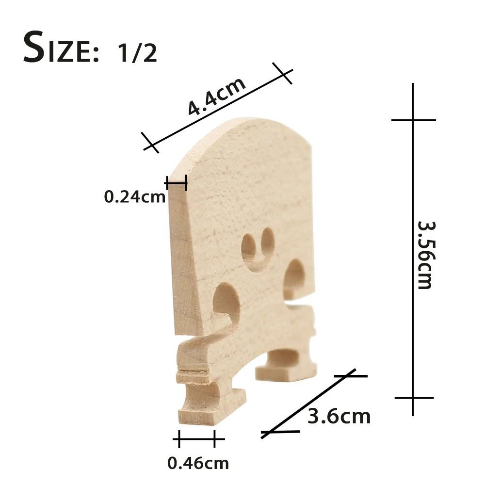 Remplacement de chevalet de violon en bois d'érable, chevalet stable , taille 4/4, 3/4, 1/2, 1/4, 1/8: Lavande